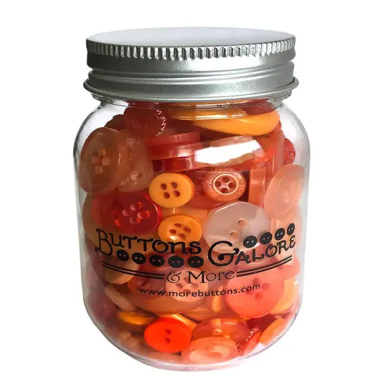 Buttons Galore Mason Jar Colorful Craft & Sewing Buttons Valentine {6}