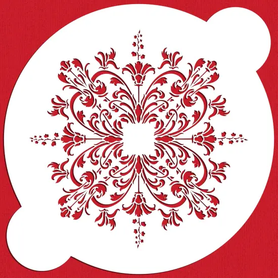 Small Turn of the Century Medallion Cake Stencil | C332S by Designer Stencils | Cake Decorating Tools | Baking Stencils for Royal Icing, Airbrush, Dusting Powder | Reusable Plastic Food Grade Stencil for Cakes | Easy to Use & Clean Cake Stencil {1}