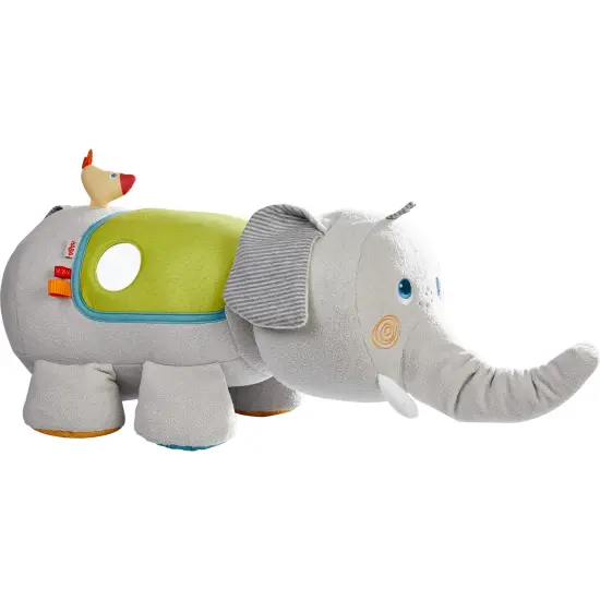 HABA Discovery Elephant - Oversized Plush Sensory Activity Toy for Baby Nursery's - Ages 6 Months + Multicolor {4}