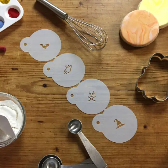 Mini Halloween Cookie & Cupcake Stencils | C242 by Designer Stencils | {3}