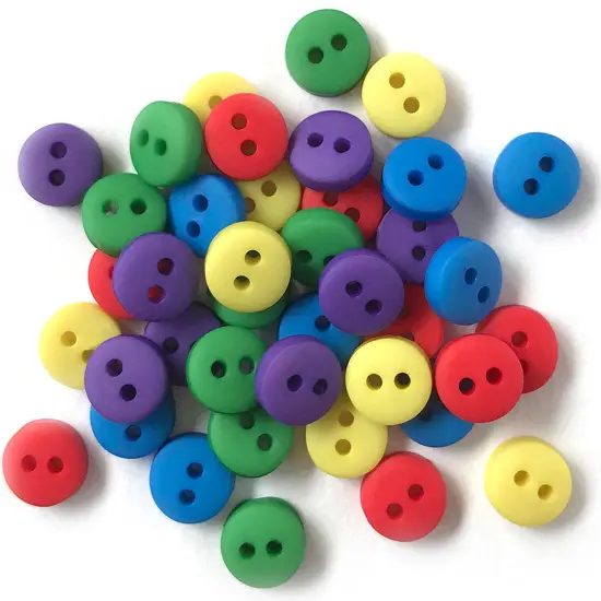 Buttons Galore and More Tiny Craft & Sewing Buttons - Assorted Colors - 105 Buttons All american {2}