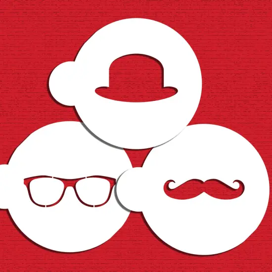 Hipster Cookie Stencil Set | C1007 by Designer Stencils | Cookie Decorating Tools | {2}