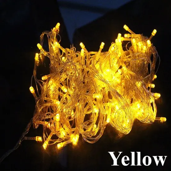 Perfect Holiday 200 LED String Light With Connector Yellow {1}