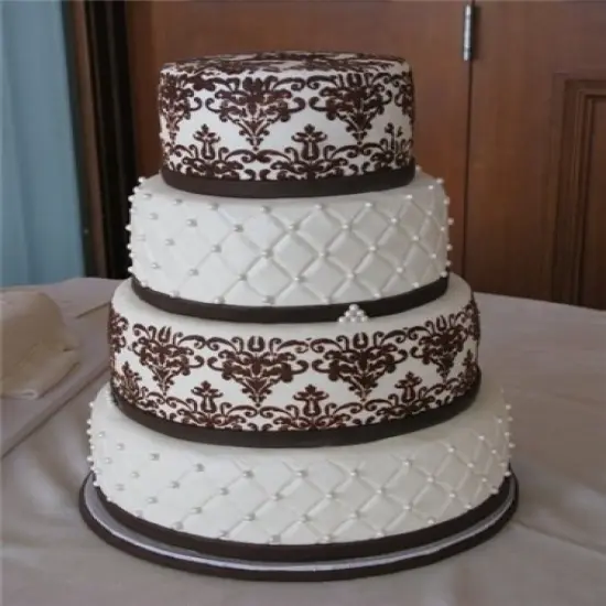 Lace Cake Stencil Set #5 | C366 by Designer Stencils | Cake Decorating Tools | Baking Stencils for Royal Icing, Airbrush, Dusting Powder | Reusable Plastic Food Grade Stencil for Cakes | Easy to Use & Clean Cake Stencil {2}