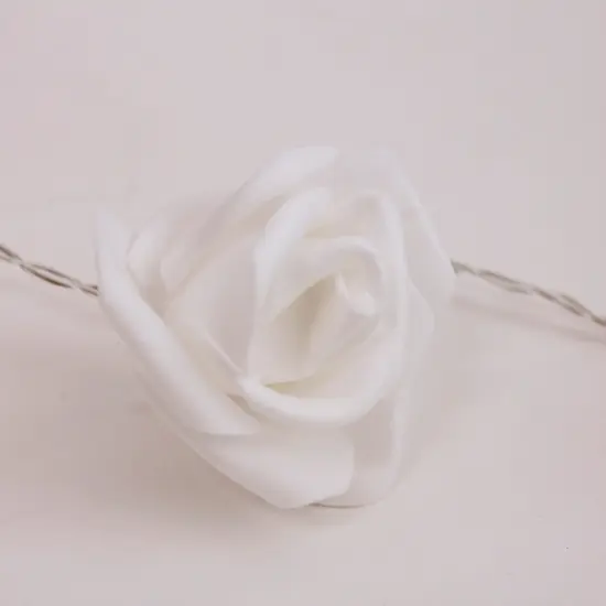 Perfect Holiday 20 LED 5MM Lights With PE Rose Flowers {3}