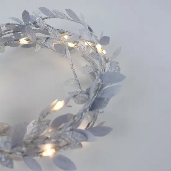Perfect Holiday Leaf Fairy Lights - Battery Operated Silver {1}