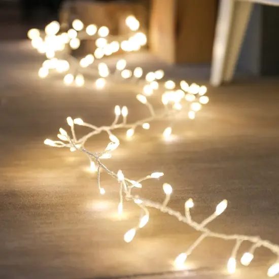 Perfect Holiday LED Silver Copper Cluster Light - Plug In {4}