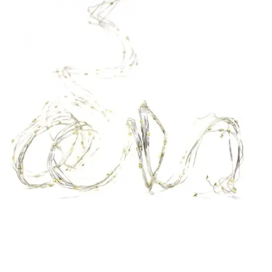 Perfect Holiday 180 LED Silver Copper Branch Tree Lights Plug in White {6}