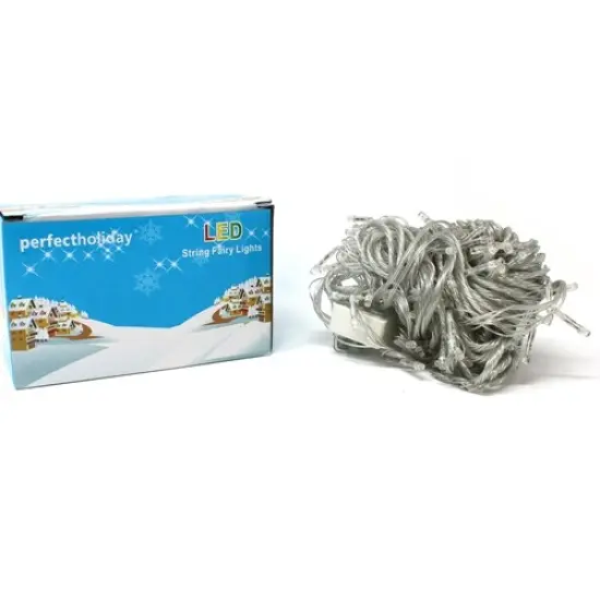 Perfect Holiday 200 LED String Light With Connector Red {9}