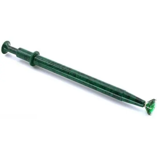 Diamond Grip Prong Tweezers Gem Bead Pick Up Tool Green {1}