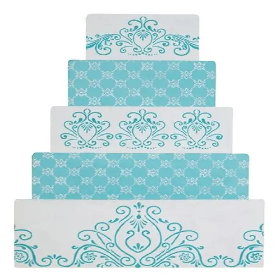 Princess Lace Cake Stencil #4 | C409 by Designer Stencils | Cake Decorating Tools | Baking Stencils for Royal Icing, Airbrush, Dusting Powder | Reusable Plastic Food Grade Stencil for Cakes | Easy to Use & Clean Cake Stencil {5}