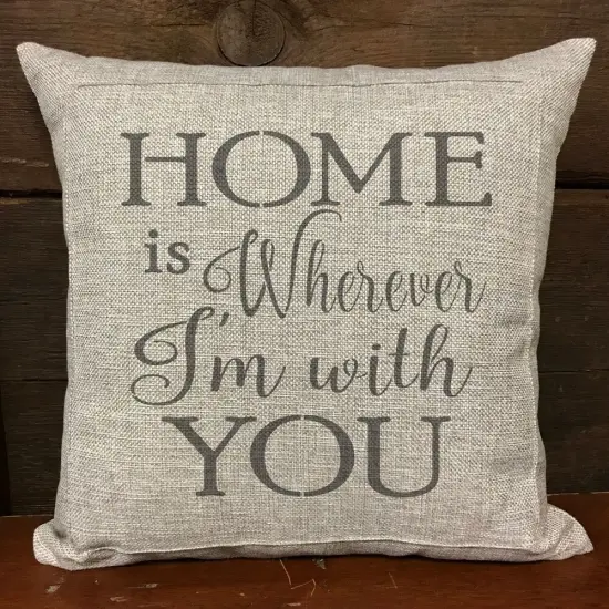 Home is Wherever I'm with You Embossing 12 x 12 Stencil | FS046 by Designer Stencils | Word & Phrase Stencils | Reusable Stencils for Painting on Wood, Wall, Tile, Canvas, Paper, Fabric, Furniture, Floor | Stencil for Home Makeover {3}