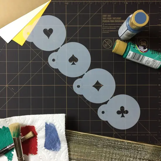 Card Suit Cookie & Cupcake Stencils | C245 by Designer Stencils | Stencils for Royal Icing, Airbrush, Dusting Powder | {4}
