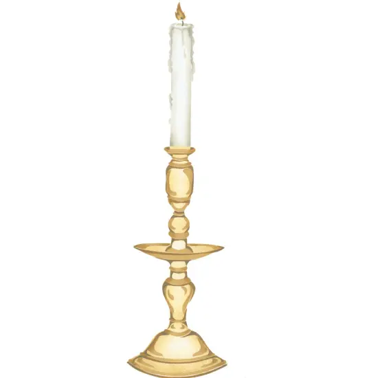 Candle with Holder Wall Stencil | 1238 by Designer Stencils | Reusable Art Craft Stencils for Painting on Walls, Canvas, Wood | Reusable Plastic Paint Stencil for Home Makeover | Easy to Use & Clean Art Stencil {2}