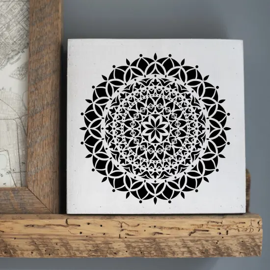 Vedas Mandala Embossing 12 x 12 Stencil | FS028 by Designer Stencils | Mandala & Medallion Stencils | {4}