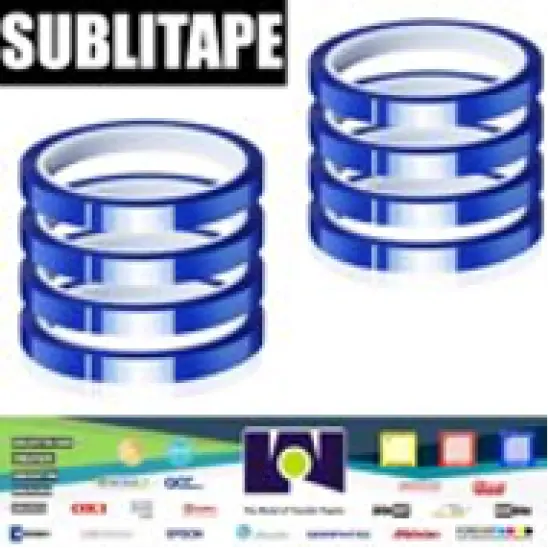 8 rolls Heat resistant Tapes Sublimation Press Transfer Thermal Tape 10mmx30m SUBLITAPE BLUE {1}