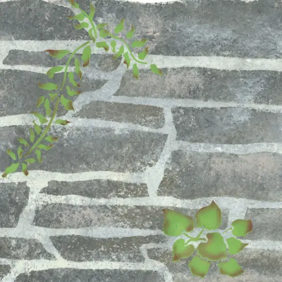 Stone Wall Wall Stencil | 1522 by Designer Stencils | Pattern Stencils | Reusable Stencils for Painting | Safe & Reusable Template for Wall Decor | Try This Stencil Instead of a Wallpaper | Easy to Use & Clean Art Stencil Pattern {2}