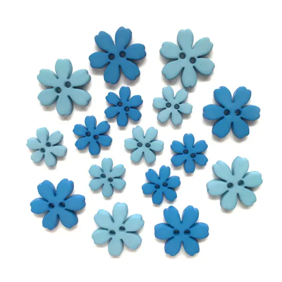Buttons Galore and More Flower Shaped Novelty Buttons for Sewing & Craft - 48 Buttons Butonniere {6}