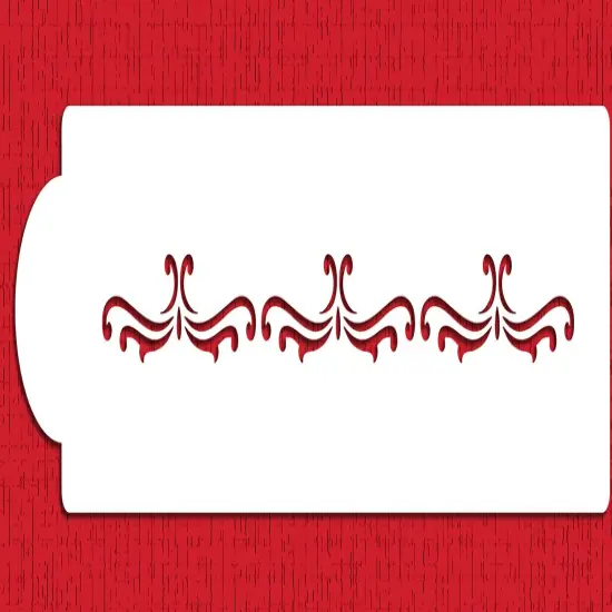 Manali Cake Stencil Side #4 | C429 by Designer Stencils | Cake Decorating Tools | {1}