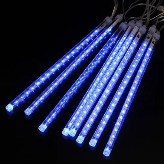 Perfect Holiday 8 Tubes Snowfall 50cm - Icicle Lights Warm white {3}