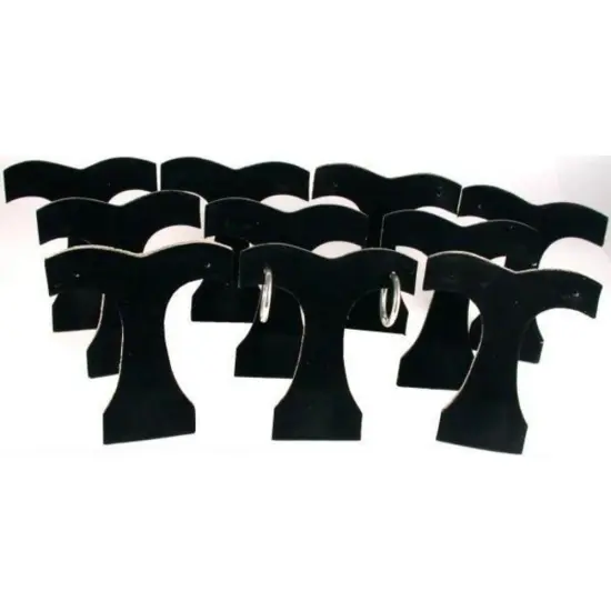 10 Black Velvet Earring Display Tree Jewelry Showcase {1}