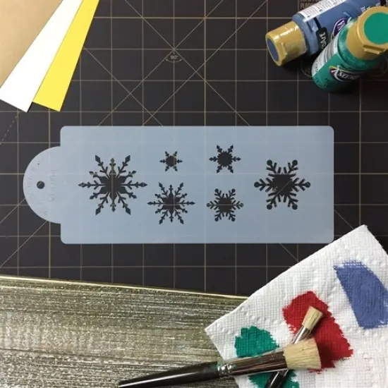 Snowflake Cake Stencil | C048 by Designer Stencils | Cake Decorating Tools | Baking Stencils for Royal Icing, Airbrush, Dusting Powder | Reusable Plastic Food Grade Stencil for Cakes | Easy to Use & Clean Cake Stencil {4}