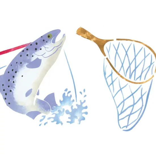 Fish, Net, Rod and Basket Wall Stencil | 030A by Designer Stencils | Outdoor Stencils | Reusable Art Craft Stencils for Painting on Walls, Canvas, Wood | Reusable Plastic Paint Stencil for Home Makeover | Easy to Use & Clean Art Stencil {2}