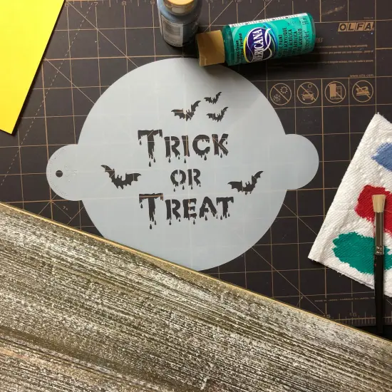 Halloween Trick or Treat Cake Stencil | C383 by Designer Stencils | Cake Decorating Tools | {4}