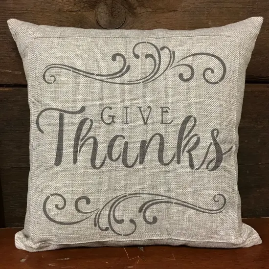 Give Thanks Embossing 12 x 12 Stencil | FS106 by Designer Stencils | Word & Phrase Stencils | {2}