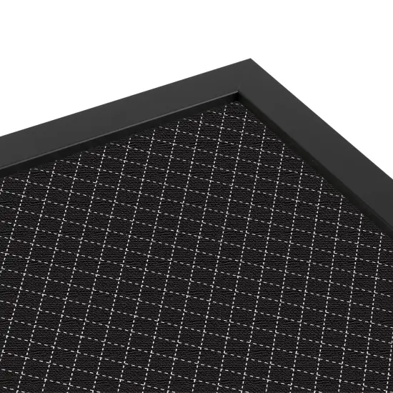 PinPix Custom Bulletin Board Black Diamond Poster Board Has a Fabric Style Canvas Finish, Framed in Satin Black, by ArtToFrames (PinPix-120) {4}