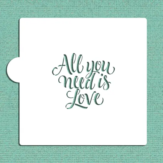All You Need Is Love Cookie and Craft Stencil | CM096 by Designer Stencils | Cookie Decorating Tools | {4}
