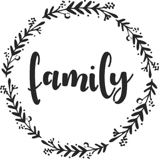 Family, Welcome, Gather Embossing 12 x 12 Stencil | FS020 by Designer Stencils | Reusable Stencils for Painting | {3}