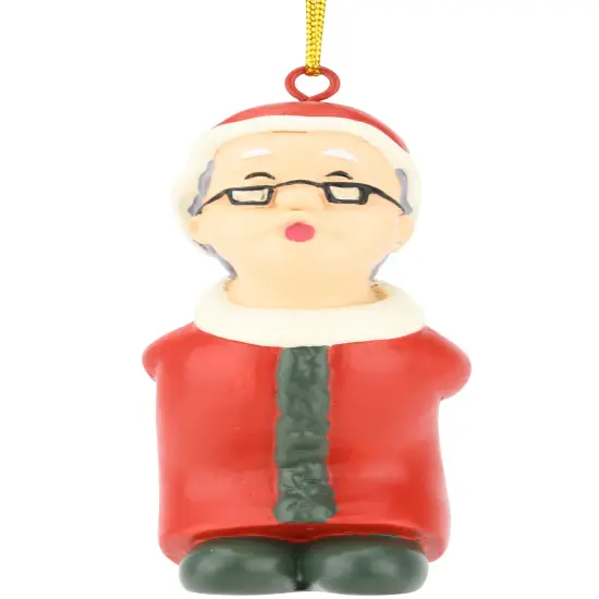 Kissing Claus' Cute Magnetic Set of 2 Kiss Christmas Ornaments {6}