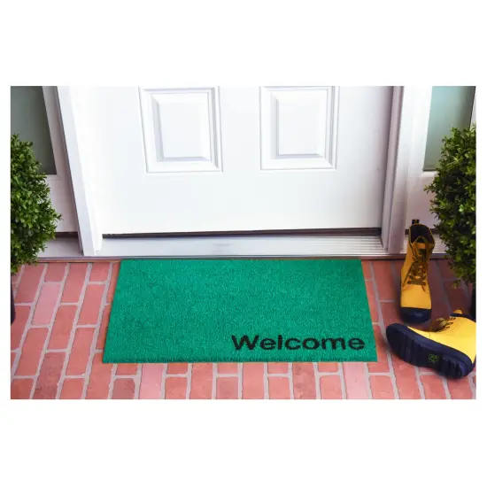 Collins Sea Green Pastel Welcome Doormat {3}