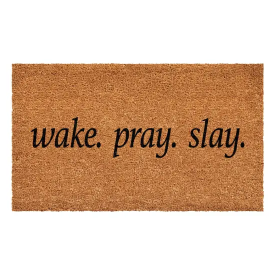 Wake. Pray. Slay. Skinny Doormat {1}