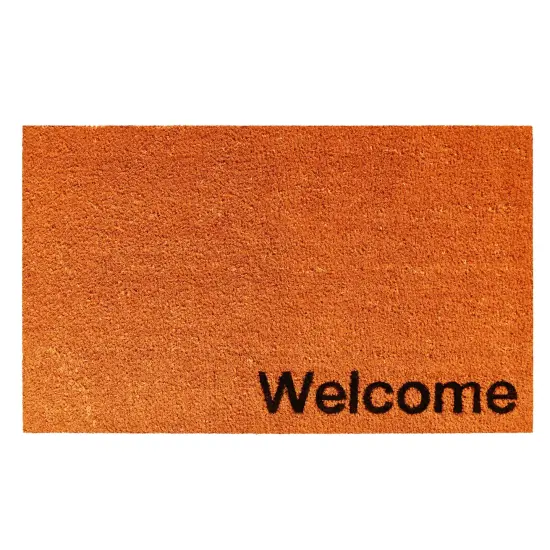 Collins Orange Pastel Welcome Doormat {1}
