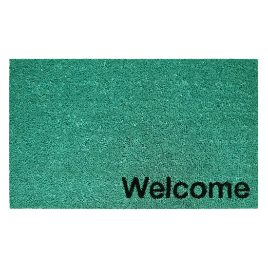 Collins Sea Green Pastel Welcome Doormat {1}