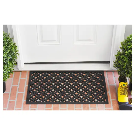 Circles Rubber Doormat {2}