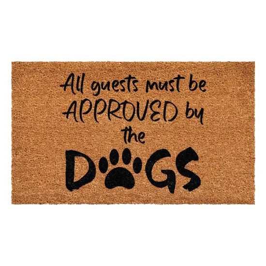 109301729 All Guests Must Be Approved by the Dog Doormat {1}