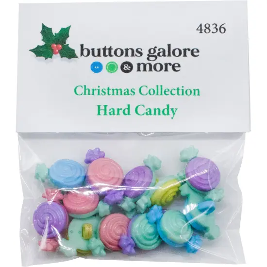 Buttons Galore Hard Candy Christmas Buttons for Sewing Crafts Scrapbooking DIY Projects. 36 Buttons - 3 Packs {2}