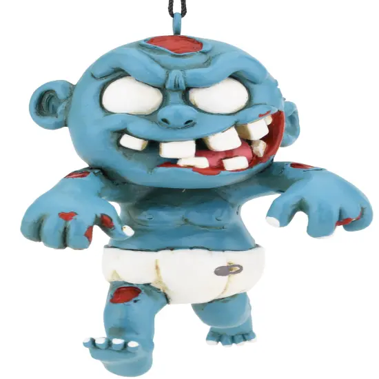 Walking Zombie Baby Halloween Ornament {2}