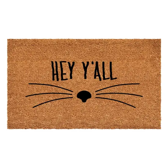 Hey Y'all Whiskers Doormat {1}