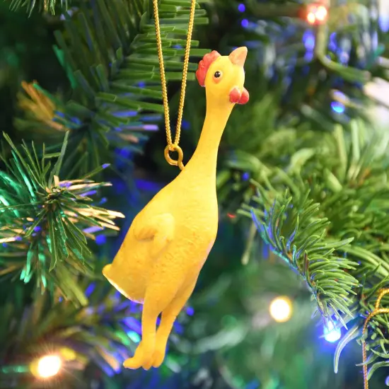 Tree Buddees Rubber Chicken Funny Gift Christmas Ornaments {3}