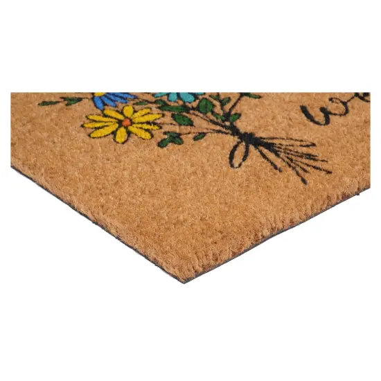 Spring Flowers Bouquet Doormat {3}