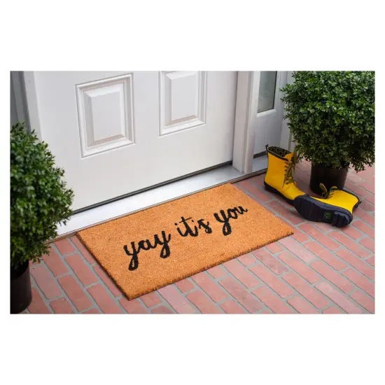 Yay It's You Doormat {3}