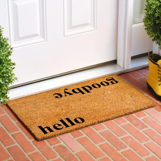 Bookman Hello Goodbye Doormat {3}