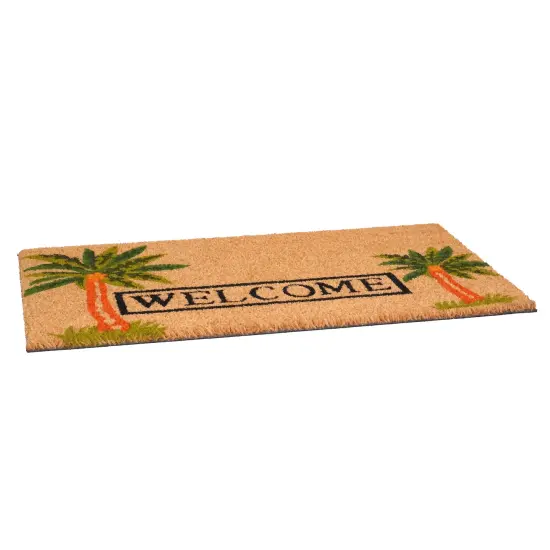 Palm Welcome Doormat {5}