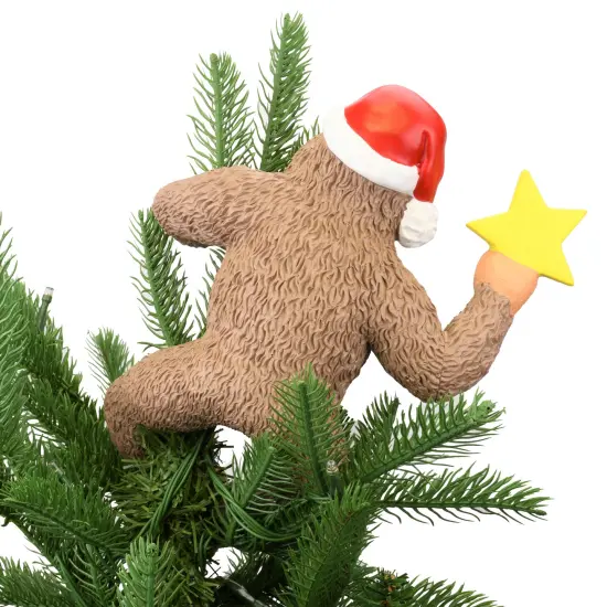 King Kong Climbing The Tree Funny Christmas Tree Topper - Large 10" {6}