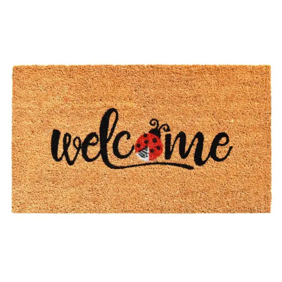 Welcome Ladybug Doormat {1}