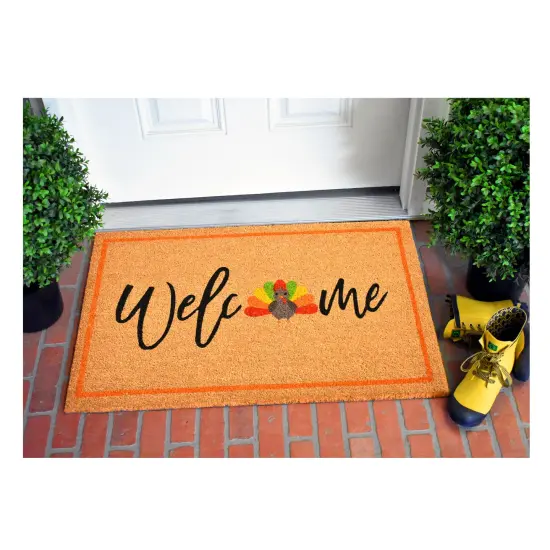 107171729 Turkey Welcome Doormat {5}